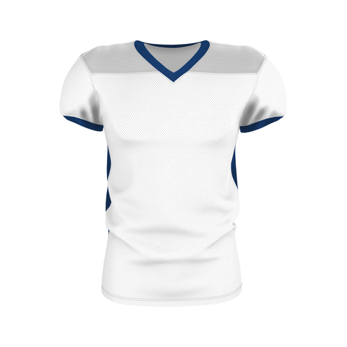 Badger Sport Adult Elusive Football Jersey, Sizes 2XL-4XL (A00173-028808), Color 'White/Royal'